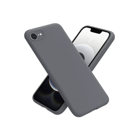 Apple iPhone 16E Kılıf First Silikon - Gri
