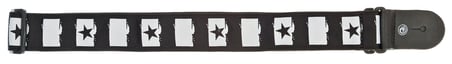PLANETWAVES 50C01 GİTAR ASKISI DOKUMA YILDIZ/SİYAH BEYAZ ROCK STAR