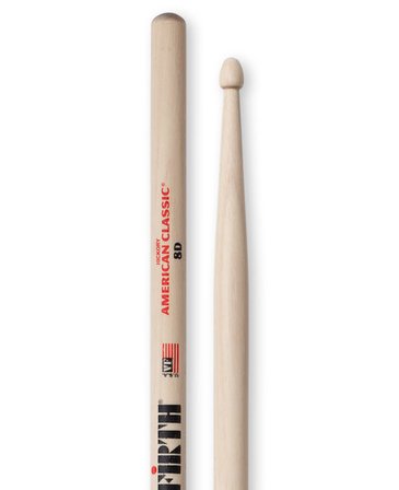 VICFIRTH 8D BAGET/STICK (ÇİFT), HICKORY, 0.540"x16" , MEDIUM T