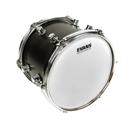 EVANS B08UV1 DERİ 8  UV1 TOM VE TRAMPET KUMLU BEYAZ TEK KAT