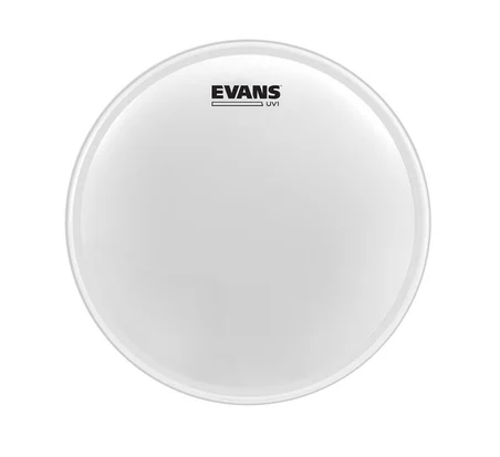 EVANS B08UV1 DERİ 8  UV1 TOM VE TRAMPET KUMLU BEYAZ TEK KAT