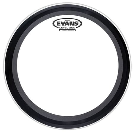 EVANS BD22EMAD2 DERİ 22 EMAD2 KİCK CLEAR SÜNGERLİ ÇİFT KAT (17 MİL