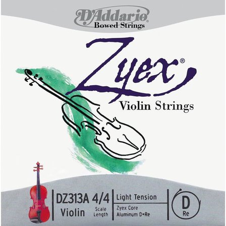 DADDARIO DZ313A KEMAN TEK TEL, ZYEX, 4/4 , MEDIUM TENSION, (RE ALU