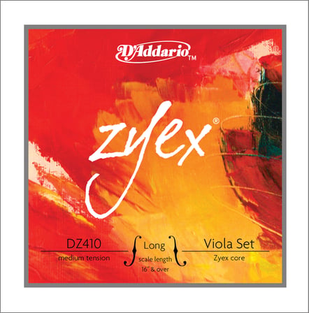 DADDARIO DZ410LM VİOLA TEL SET, ZYEX, LONG SCALE, MEDIUM TENSION