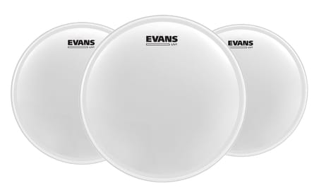 EVANS ETP-UV1-F DERİ SETİ 10+12+14 UV1 TOM KUMLU BEYAZ FUSION KİT