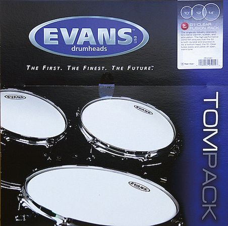 EVANS ETPG1CLRF DERİ SETİ 10+12+14 G1 TOM CLEAR FUSION KİT TEK KAT