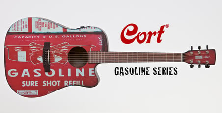 CORT GASOLINE2BKS ELEKTRO AKUSTİK GİTAR, SİYAH SATİN, CORT CE304T CE