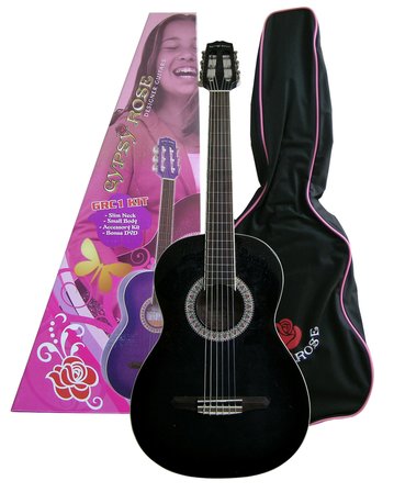 VALENCIA GRC1KCBK KLASİK GİTAR GYPSY ROSE SET (GIGBAG, STRAP, STICKE