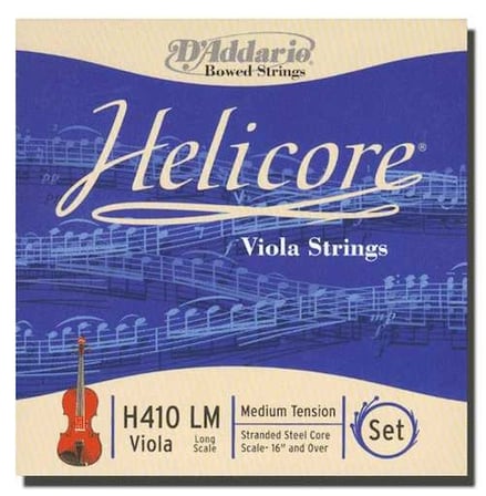 DADDARIO H410LM VIOLA TEL SETİ, HELICORE, LONG SCALE, MEDIUM TENSI