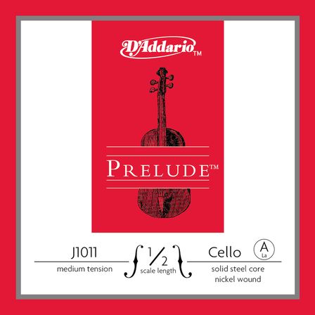 daddario j1011 cello tek tel, prelude, a-la, 4/4 scale, medium te