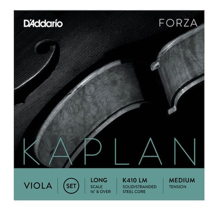 DADDARIO K410LM VIOLA TEL SETİ, KAPLAN, LONG SCALE 16" & OVER, MED