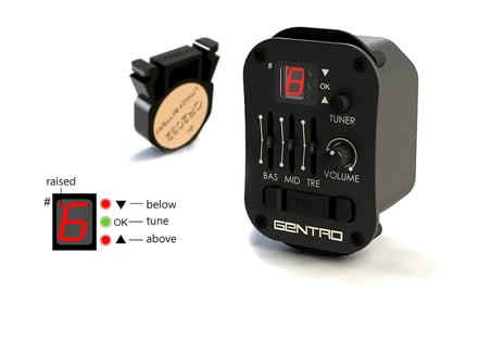 GENTRO S3T 3 BAND EQUALİZER+TUNER+SAZ İÇİN EŞİKALTI :GENTRO K