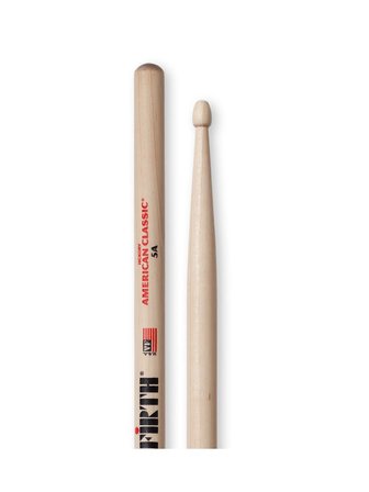 VICFIRTH V5A BAGET (ÇİFT) 5A WOOD, HICKORY, 0.565"x16", MEDIUM