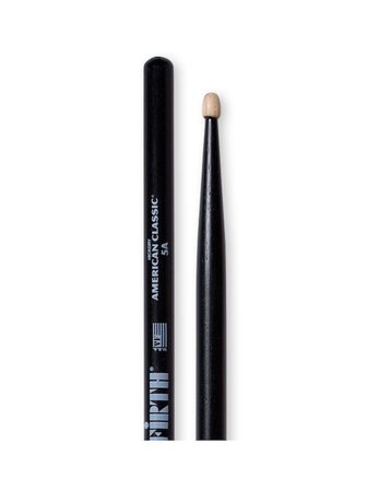 VICFIRTH V5AB BAGET (ÇİFT) 5A WOOD BLACK, HICKORY, 0.565"x16", M