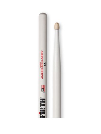 VICFIRTH V5AW BAGET(ÇİFT)5A WOOD WHITE, HICKORY, 0.565"x16", MED