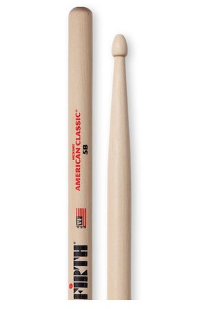 VICFIRTH V5B BAGET (ÇİFT) 5B, HICKORY, 0.595"x16", MEDIUM TAPER
