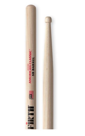VICFIRTH V5BBRL BAGET (ÇİFT) 5B BARREL TİP, HICKORY, 0.595"X16", M