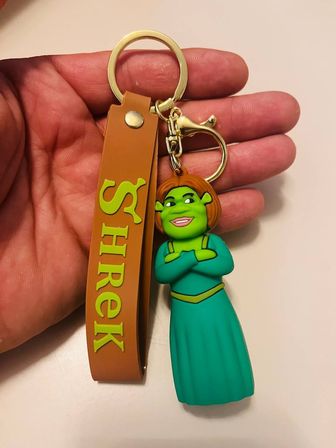 Shrek Prenses Fiona Silikon Figürlü Anahtarlık – Karakter Çanta & Araba Süsü