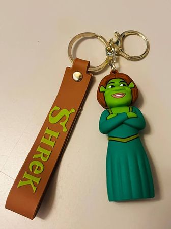 Shrek Prenses Fiona Silikon Figürlü Anahtarlık – Karakter Çanta & Araba Süsü