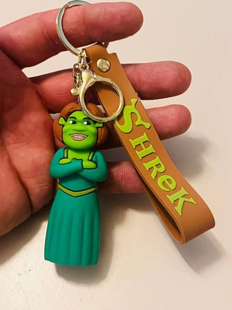Shrek Prenses Fiona Silikon Figürlü Anahtarlık – Karakter Çanta & Araba Süsü