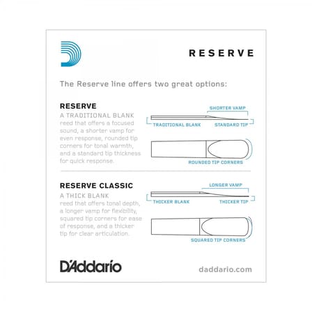 Rico Reserve DCR1025 Sib Klarnet Kamışı No:2.5