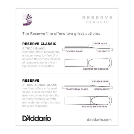 Reserve Classic Sib Klarnet Kamışı (10Lu) No. 2,0