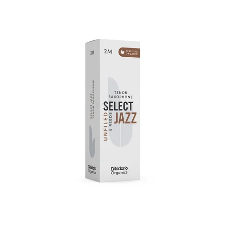 D'Addario Woodwinds Organic Select Jazz Unfiled Tenor Saksafon Kamışı No:2 Medium