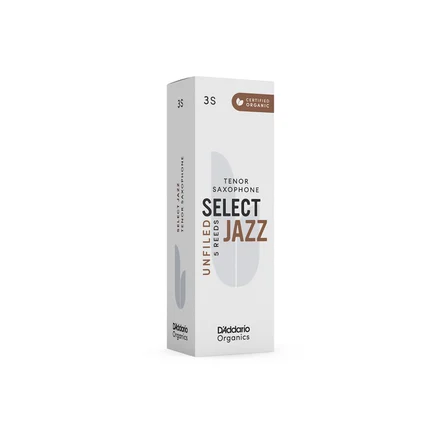 D'Addario Woodwinds Organic Select Jazz Unfiled Tenor Saksafon Kamışı No:3 Soft