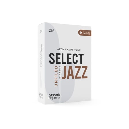 D'Addario Woodwinds Organic Select Jazz Unfiled Alto Saksafon Kamışı No:2 Medium