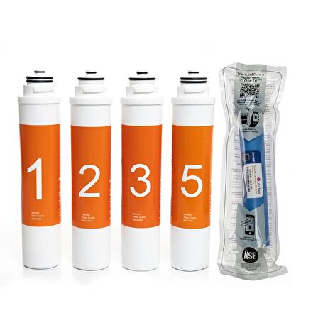 Sulook Waterlife Su Arıtma Cihazı Uyumlu Tak-Çevir 5'li Filtre Seti, Lg Membranlı