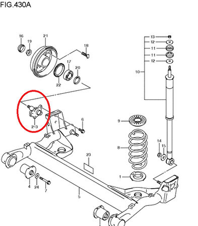 RS413  SOL ARKA AKS TAŞIYICI