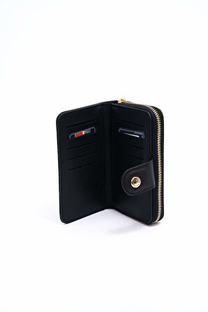 Silver Polo  Kadın Portföy Çantası 882-46159 SILVER POLO BAYAN PORTFÖY M178 SİYAH-MAT SİYAH