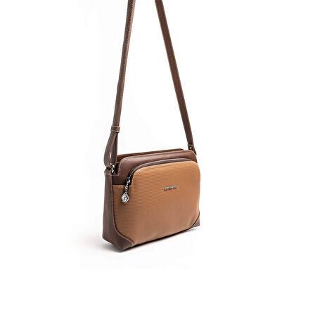 Silver Polo  Kadın Çapraz Çanta 364-46193 SILVER POLO ÇAPRAZ BAYAN ÇANTASI M86 KARAMEL-MAT KAHVE