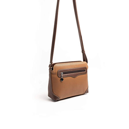 Silver Polo  Kadın Çapraz Çanta 364-46193 SILVER POLO ÇAPRAZ BAYAN ÇANTASI M86 KARAMEL-MAT KAHVE