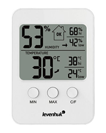 Levenhuk Wezzer BASE L30 Beyaz Termo Higrometre