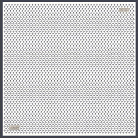 La Boutique Tivil Saf İpek Eşarp 236301 - 49070 Beyaz Karışık Desen