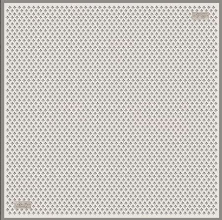 La Boutique Tivil Saf İpek Eşarp 236304 - 49072 Beyaz Karışık Desen