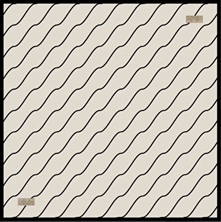 La Boutique Tivil Saf İpek Eşarp 234001 - 49078 Beyaz Karışık Desen