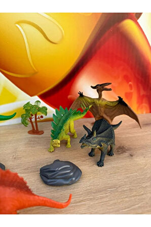 Oyuncak Dinazor Hayvan Seti Dinazorlar Oyuncak Hayvan Dinazor 9'Lu Set
