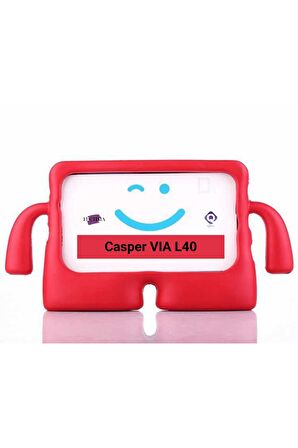 CASPER Via L40-G 10.4 inç Uyumlu Fuchsia iBuy Standlı Eğlenceli Çocuk Ruhlu Tablet Kılıfı
