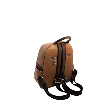 Silver Polo  Kadın  906-46245 SILVER POLO SIRT ÇANTASI M86 KARAMEL-MAT KAHVE