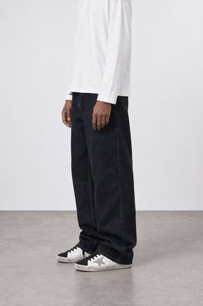 Erkek Baggy Jean Lacivert