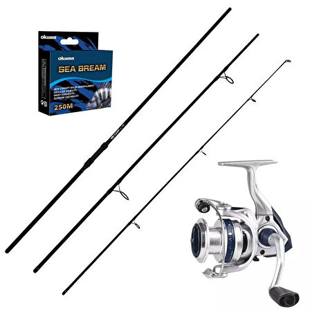 Okuma Aria 8000 - Kendo Carp 360cm 3 Parça Sazan Olta Seti