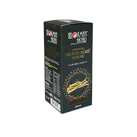 Propolisli Meyan Kökü Şurubu 230 ml, DVD Lokman Aktar