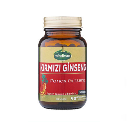 Kırmızı Ginseng Ekstraktı 500 Mg 90 Kapsül