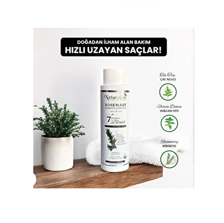 Naturaline Biberiye Şampuanı 400 ml 2 Adet Roemary Shampoo 7 Doğal Bileşim