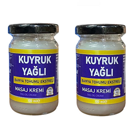 Kuyruk Yağı masaj Kremi 100 ml, 2 adet, DVD Lokman Aktar
