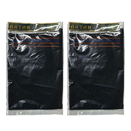 Kese Siyah %100 Floş (El geçmeli) 450 GSM (18,5 * 26cm),2 Adet, Derya Eren