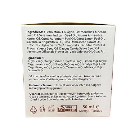 Kolejenli Kuyruk Yağlı cilt bakım Kremi 50 ml, Esila