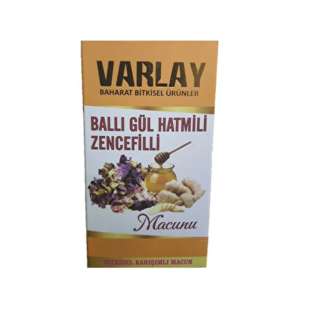 Varlay Ballı Gül Hatmili Zencefilli Macun 450 G